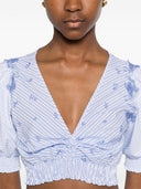 Top corto ricamato Ermanno Scervino