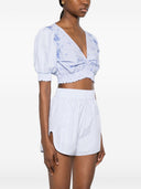 Top corto ricamato Ermanno Scervino