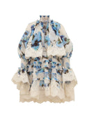 Zimmermann Alchemy Minikleid aus Seide und Leinen