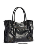 Balenciaga Le City Kleine Leder-Einkaufstasche