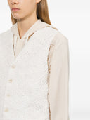 Comme Des Garcons floral bestickte Weste