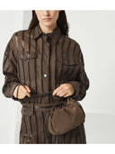 Brunello Cucinelli Mellow Mini-Beuteltasche aus Leder