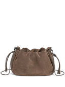 Brunello Cucinelli Mellow Mini-Beuteltasche aus Leder