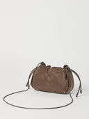 Brunello Cucinelli Mellow Mini-Beuteltasche aus Leder