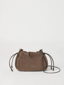 Brunello Cucinelli Mellow Mini-Beuteltasche aus Leder