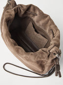 Brunello Cucinelli Mellow Mini-Beuteltasche aus Leder