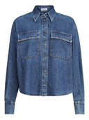 Brunello Cucinelli Denim Cotton Shirt