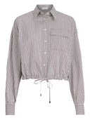 Brunello Cucinelli Gestreiftes Baumwollhemd