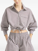 Brunello Cucinelli Gestreiftes Baumwollhemd