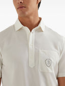 Brunello Cucinelli Poloshirt aus Wolle mit Logo