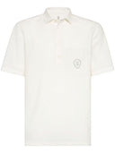 Brunello Cucinelli Poloshirt aus Wolle mit Logo