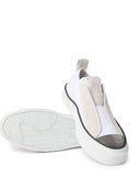 Brunello Cucinelli Wildleder- und Canvas-Sneakers