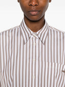 Camicia Brunello Cucinelli in cotone e seta a righe