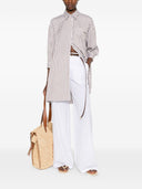 Camicia Brunello Cucinelli in cotone e seta a righe