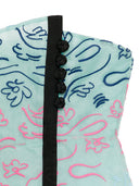 Emporio Armani Embroidered Strapless Top