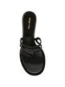Sergio Rossi Suede Leather Heel Sandals