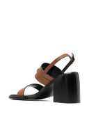 Sandali con tacco in pelle Sergio Rossi