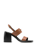 Sandali con tacco in pelle Sergio Rossi