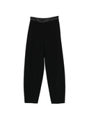 Emporio Armani Satin Trim Tapered Trousers