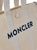 Canvas-Einkaufstasche mit Moncler-Logo