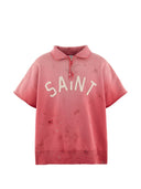 Saint Mxxxxxx Logo Cotton Polo Shirt