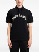 Poloshirt aus Baumwolle mit Palm Angels-Logo