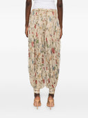 Into The East Printed Silk Trousers