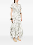 Alice + Olivia Printed Cotton Midi Dress