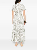 Alice + Olivia Printed Cotton Midi Dress