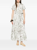Alice + Olivia Printed Cotton Midi Dress