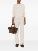 Soft Goat Trousers And Sweater Cashmere Set