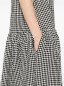 Apuntob Checked Cotton Midi Dress