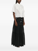 Ermanno Scervino Cotton And Silk Embroidered Shirt