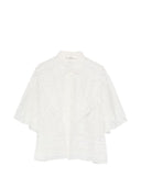 Ermanno Scervino Cotton And Silk Embroidered Shirt