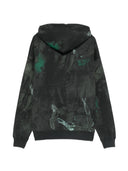 Felpa con cappuccio da skate con pittura scura Off White