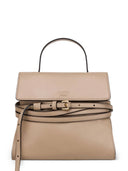 Kleine Lederhandtasche „Tie Me“ von Moschino