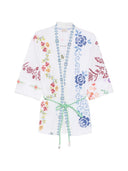 Relax Re Lux Embroidered Cotton Kimono Jacket