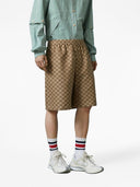 Gucci Gg Supreme Linen Shorts