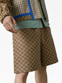 Gucci Gg Supreme Linen Shorts