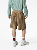 Gucci Gg Supreme Linen Shorts