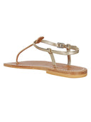 K Jacques St Tropez Picon Leder-Zapfensandalen