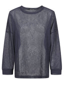 Mizuiro Pullover mit Rundhalsausschnitt
