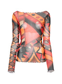 T Shirt Pucci in Tulle Stampato
