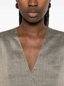 Cortana Aria Langes Leinenkleid
