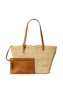 Tory Burch Ella Small Straw Tote Bag
