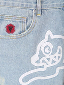Icecream Running Dog Denim Shorts