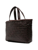 Manebi Medium Leather Tote Bag