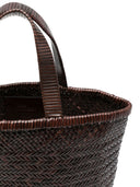 Manebi Medium Leather Tote Bag