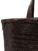 Manebi Medium Leather Tote Bag