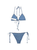 Zimmermann Aster Denim Bikini Set